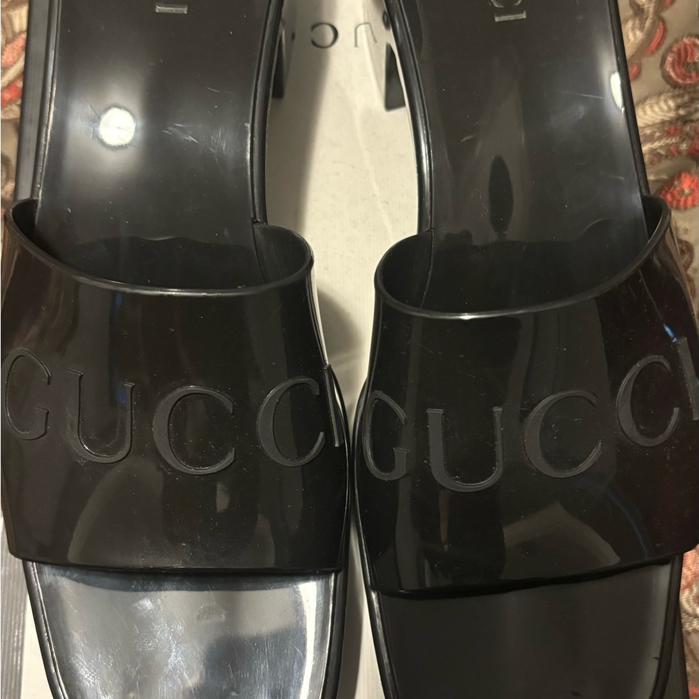 Gucci Black Heeled Sandals